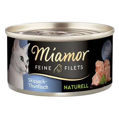 Miamor Feine Filets Naturelle, skipjack a tuňák, 80g plechovka 48× 80 g