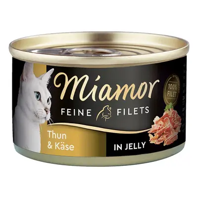 Miamor Feine Filets v želé s tuňákem a sýrem, 100g plechovka 24× 100 g