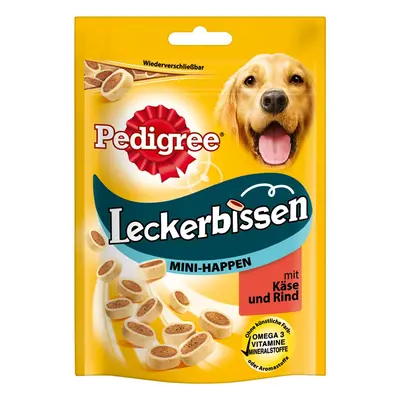 Pedigree Leckerbissen Mini-Happen se sýrem a hovězím masem, 140 g 3 × 140 g