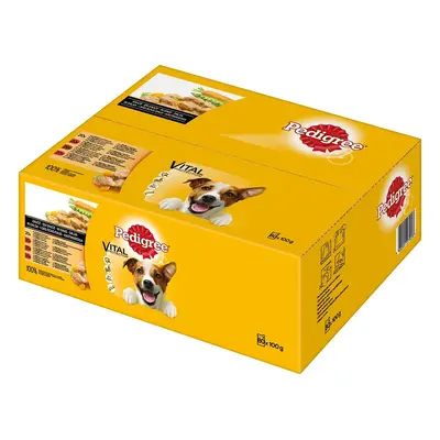 PEDIGREE Pouch Adult Gem. Selektion Giant Pack 2 80 × 100 g