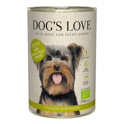 Dog's Love Bio kuřecí maso s pohankou, celerem a bazalkou 6 × 400 g