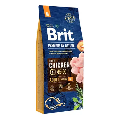 Brit Premium by Nature Adult M 2 × 15 kg