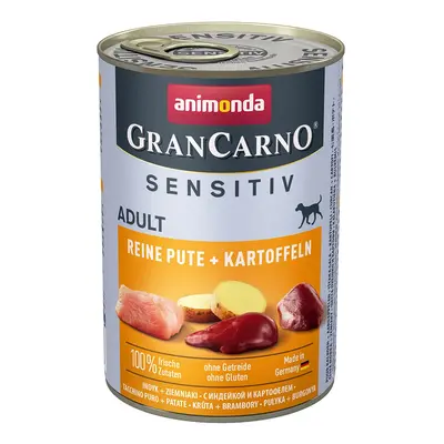 Animonda GranCarno Sensitiv čisté krůtí maso s bramborami 24x400g