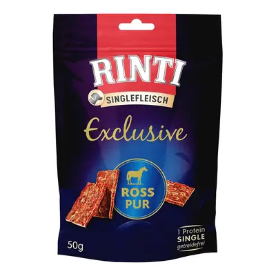 Rinti Singlefleisch Exclusive Snack, Čisté koňské maso 12 × 50 g