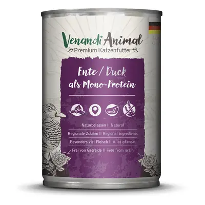 Venandi Animal – kachna jako jediný zdroj bílkovin 12 × 400 g