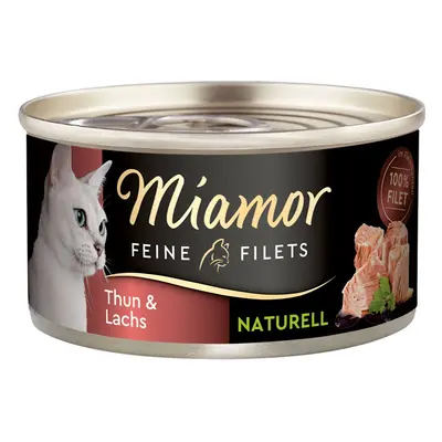 Miamor Feine Filets Naturelle tuňák a losos 24 × 80 g