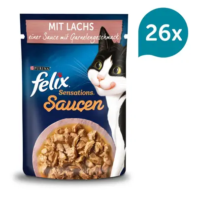 FELIX Sensations Saucen losos s příchutí krevet 26 × 85 g