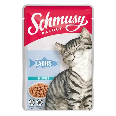 Schmusy ragú s lososem v omáčce 22 × 100 g