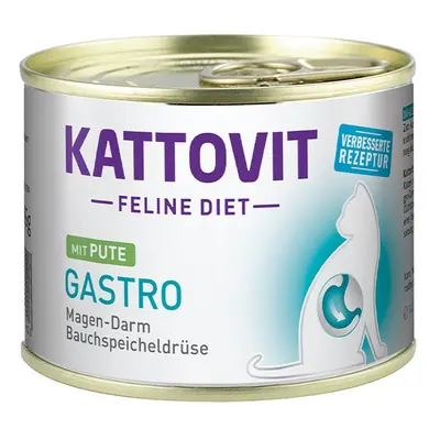 Kattovit Feline Diet Gastro, Krůta 12 × 185 g