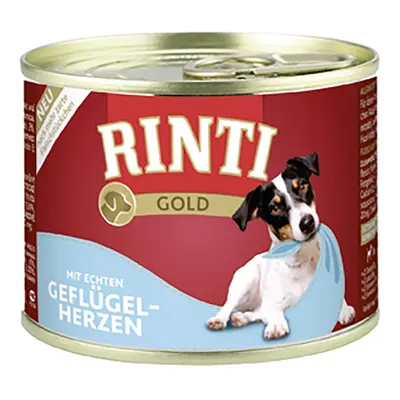 Rinti Gold s pravými drůbežími srdci 24 × 185 g