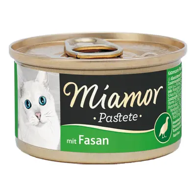 Masová paštika Miamor Katzenzarte s bažantem 24 × 85 g