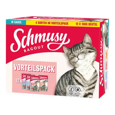 Schmusy ragú v omáčce ve výhodném balení 48 × 100 g