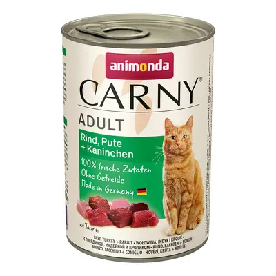 Animonda Carny Adult s hovězím, krůtou a králíkem 24x400g