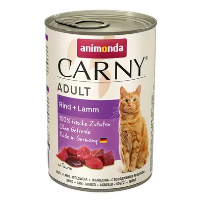 Animonda Carny Adult s hovězím a jehněčím masem 24x400g