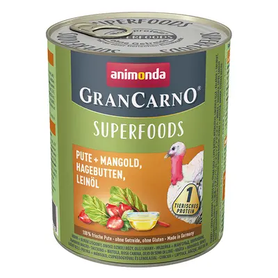 Animonda GranCarno KRŮTA + MANGOLD ŠÍPEK LNĚNÝ OLEJ 24x800g