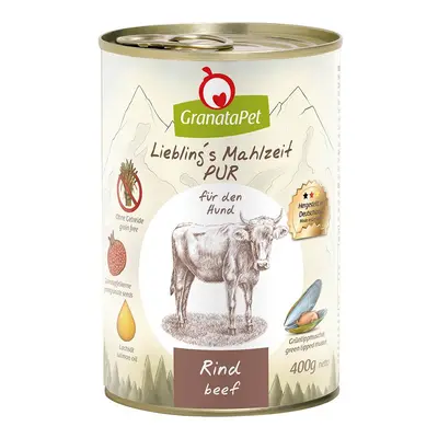 GranataPet Liebling’s Mahlzeit čisté hovězí maso, 400 g 6× 400 g