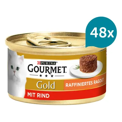 Gourmet Gold Raffiniertes Ragout – hovězí 48 × 85 g