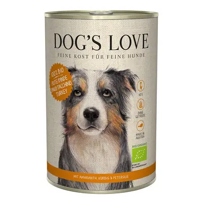 Dog's Love Bio krůtí maso s amarantem, dýní a petrželkou 6 × 400 g