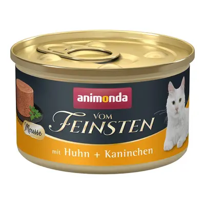 animonda vom Feinsten pěna s kuřecím a králičím masem 12 × 85 g