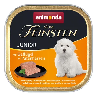 Animonda Vom Feinsten Junior drůbeží maso a krůtí srdce 22x150g