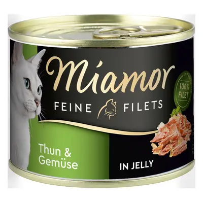 Miamor Feine Filets v želé s tuňákem a zeleninou 24 × 185 g