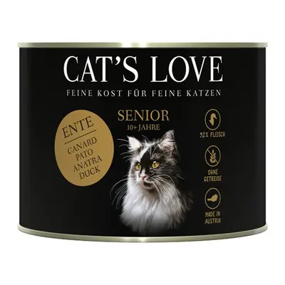 Cat's Love Senior konzerva s kachním masem 6× 200 g