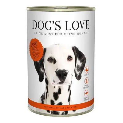 Dog's Love Classic hovězí maso s jablky, špenátem a cuketou 6 × 400 g