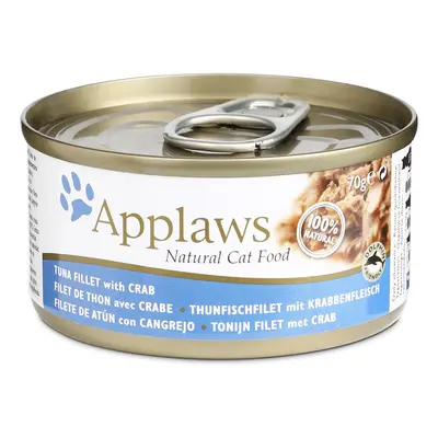 Applaws Cat filet z tuňáka s krabím masem 24 × 70 g