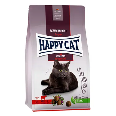 Happy Cat Sterilised Adult hovězí z předhůří Alp 1,3 kg