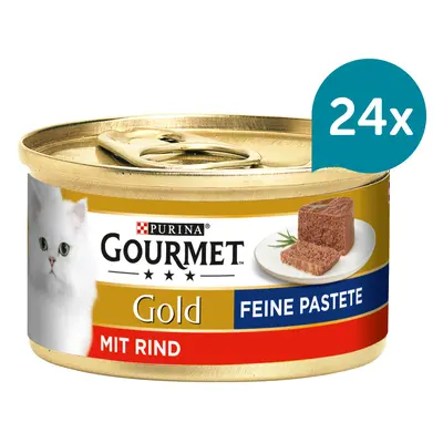 Gourmet Gold jemná paštika s hovězím masem 24 × 85 g