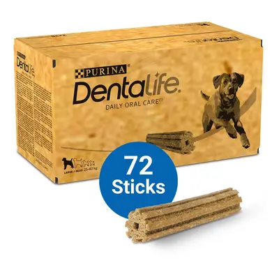 PURINA DENTALIFE pamlsky pro každodenní péči o zuby pro velké psy 2× 36 tyčinek