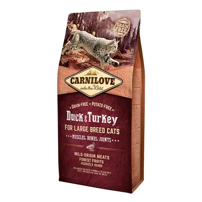 Carnilove Cat Adult Large Breed – kachna a krocan 6 kg