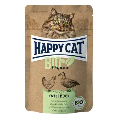 Happy Cat Bio Pouch kuře a kachna 12 × 85 g