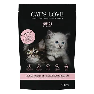 CAT'S LOVE granule Junior drůbeží 400 g