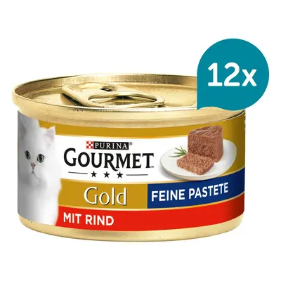 Gourmet Gold jemná paštika s hovězím masem 12 × 85 g