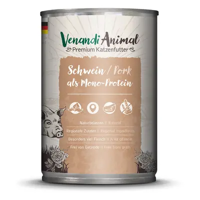 Venandi Animal – vepřové maso jako jediný zdroj bílkovin 24× 400 g