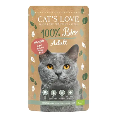 Cat's Love ADULT BIO hovězí 6× 100 g