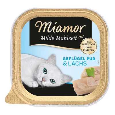 Miamor Milde Mahlzeit, čisté drůbeží a losos 16 × 100 g