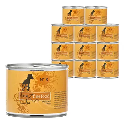 dogz finefood No. 8 krůtí a kozí 12 × 200 g