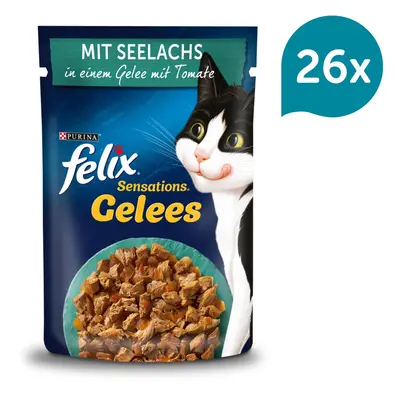 FELIX Sensations želé treska tmavá s rajčetem 26 × 85 g