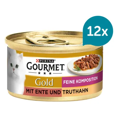 Gourmet Gold Feine Komposition kachna a krocan 12 × 85 g