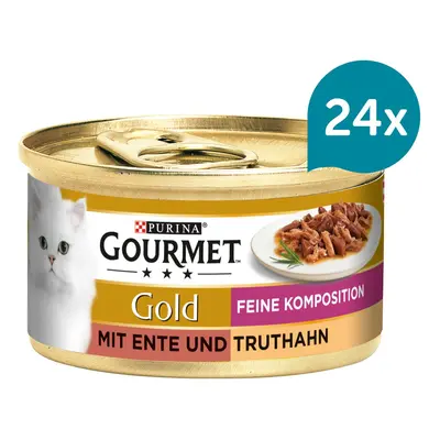 Gourmet Gold Feine Komposition – kachna a krocaní maso 24 × 85 g