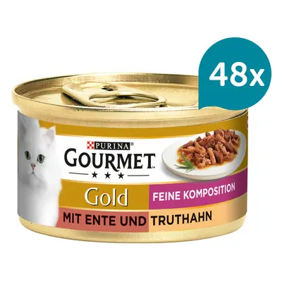 Gourmet Gold Feine Komposition – kachna a krocaní maso 48 × 85 g