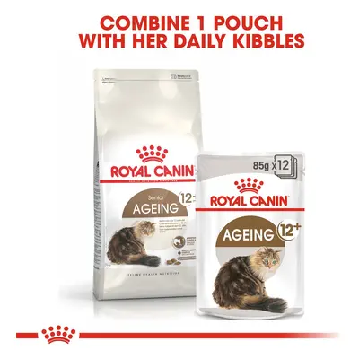 ROYAL CANIN AGEING 12+ granule 4 kg + kapsička 12× 85 g