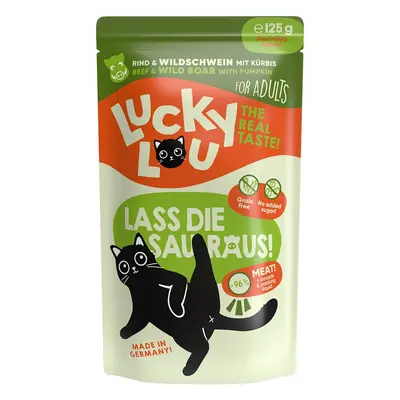 Lucky Lou Lifestage Adult hovězí a kančí maso 16 × 125 g