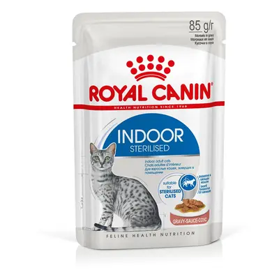 ROYAL CANIN INDOOR Sterilised v omáčce, kapsičky pro domácí kočky 48 × 85 g