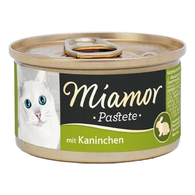 Masová paštika Miamor Katzenzarte s králíkem 12 × 85 g