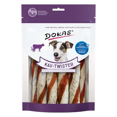 Dokas Kau-Twister hovězí kůže, kachní srdce a kachní prsní filet 9 × 200 g