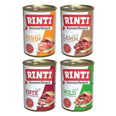 Rinti Kennerfleisch Mix jehněčího, kuřecího, kachního masa a zvěřiny, 24× 400 g