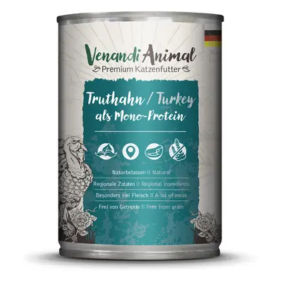 Venandi Animal – krocan jako jediný zdroj bílkovin 12 × 400 g